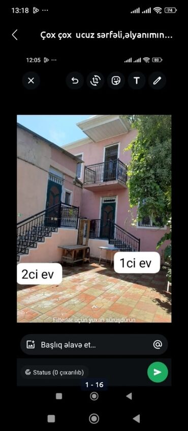 Bağ evlərinin satışı: Bakı, 3 kv. m, 10 otaq, Hovuzsuz, Kombi, Qaz, İşıq