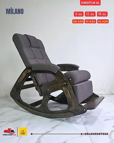 Kreslolar: Yeni, Kreslo-kaçalka, Parça, Kredit var, Şəhərdaxili pulsuz çatdırılma — 3