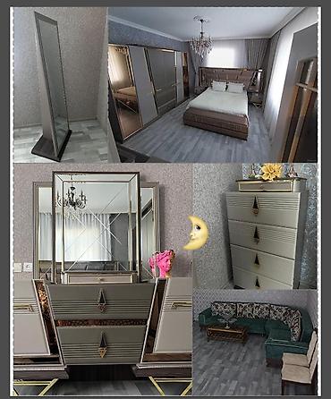 Yataq desti ve divan satılır birlikdə qiymət 2500 azn. Taxt baza var — 1