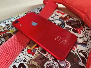 продаю айфон 7: IPhone Xr, Колдонулган, 128 ГБ, Кызыл, Заряддоочу түзүлүш, Каптама, 92 %