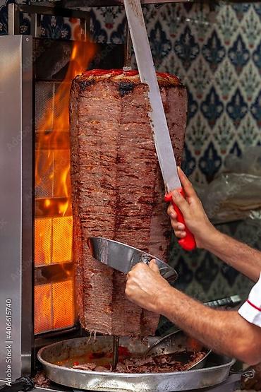 Manqal, köz dönəri, Bıçaq ilə