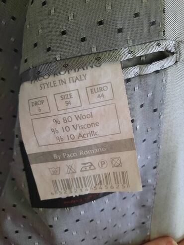 Odela: Paco Romano musko odelo srebrno-sivo Musko odelo Paco Romano style in — 3