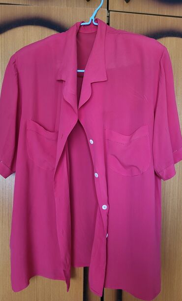 Košulje, bluze i tunike: XL (EU 42), Svila, bоја - Roze