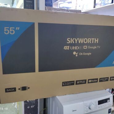 Телевизоры: Skyworth 55 Дюм Диагональ 1 м 40 см качество отличное ГАРАНТИЯ 3 год