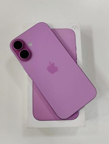 Apple iPhone: IPhone 16, 256 GB, Çəhrayı, Zəmanət, Simsiz şarj, Face ID