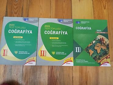 Kitablar və jurnallar: Coğrafiya test topluları (DİM) Təsvir: - 2023, 2024 və 2025 Coğrafiya — 1