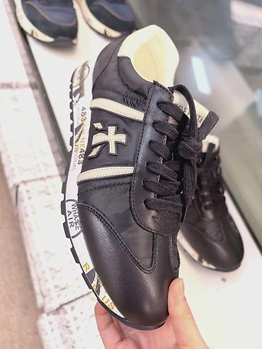 Кроссовки и спортивная обувь: Premiata Мужские-Женские кроссовки в ретро-стиле с массивной подошвой — 28