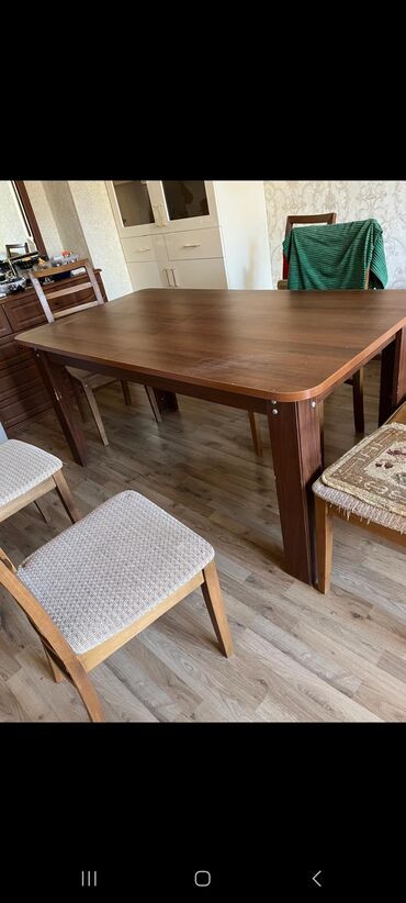 metbex ucun masa: Гостиный стол, Нераскладной, Дерево, Прямоугольный стол