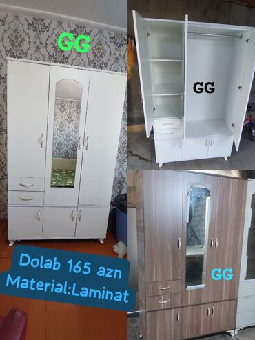 set mebel: 😍Şook Endirimler davam edir😍 3 Qapili dolab 165 azn Material Laminat💫