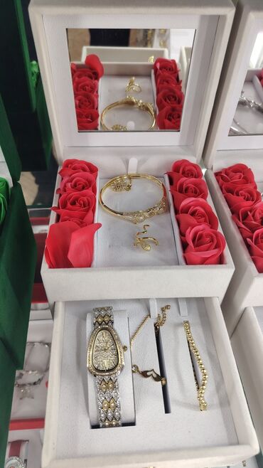 Saat dəstləri: Yeni, Klassik Saat dəsti, rəng - Qızılı — 7