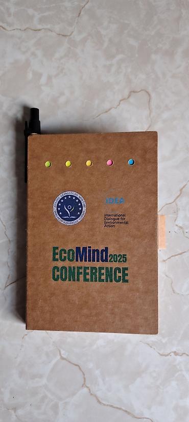stepler boyuk: EcoMind 2025 Conference qeydlik dəsti - Karton örtüklü ekoloji temalı — 1