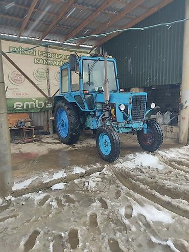 Traktorlar: Mavi rəngli tək kabinalı təkərli traktor.ili 1992 tam zavodu Texniki — 4
