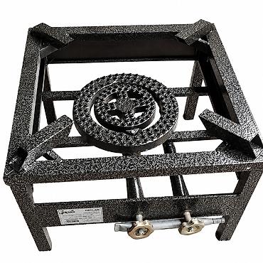 plitə qazlı: №: 11890 Məhsulun adı: Qaz plitəsi 42x42x30 sm, boz Brend: No Brand — 1