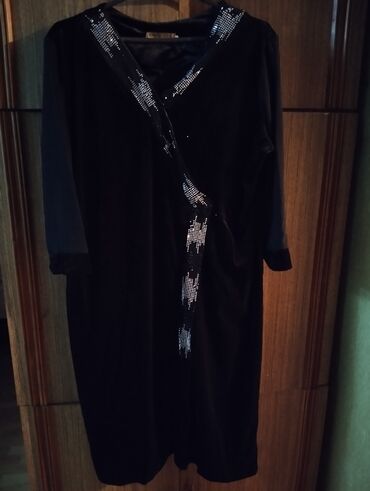 villur kofta modelleri: Вечернее платье, Миди, 6XL (EU 52)