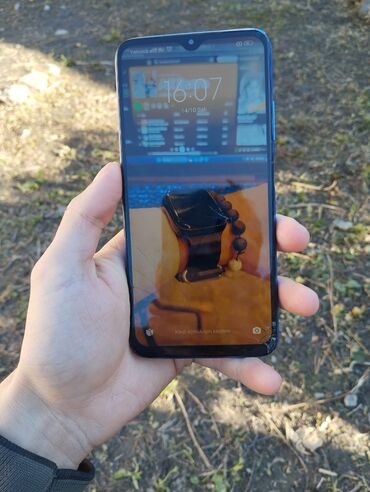 akvafor su filteri: Redmi 9T, 64 GB, rəng - Mavi, Barmaq izi