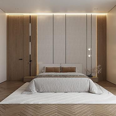 Фасадные 3D панели: Настенные декоративные панели и ТВ-зоны под ключ - Современные — 29