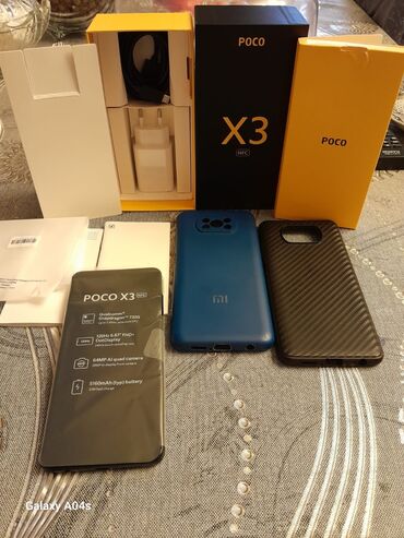 Poco: Poco X3 NFC, 128 GB, rəng - Boz, Face ID, Sənədlərlə, Sensor