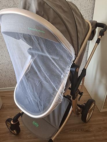 çilek beşik: Kidilo uşaq arabası platinium collection kofe renginde cox az istifade — 5