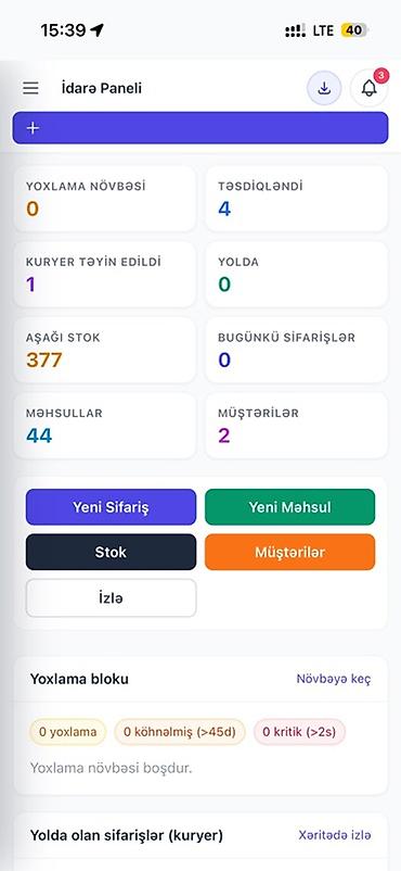 Başqa xidmətlər: 📝 TƏSVİR Biznesinizdə bu problemlər var? * Sifarişlər qarışır — 5
