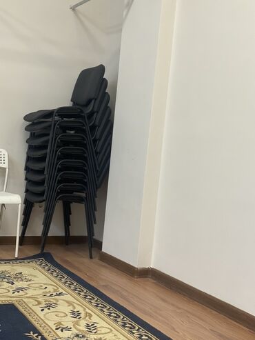 стол стул офис: Офис креслолор, Дөңгөлөксүз, түсү - Кара
