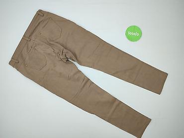 lniane spodnie pull and bear: Spodnie materiałowe damskie, rozmiar L — 3
