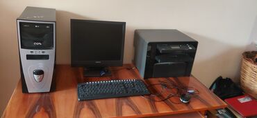 Masaüstü kompüterlər və iş stansiyaları: Stol ustu kamputer prosessor klaviatura mişka printer satilir