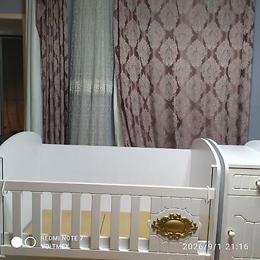ev ucun stol stul: Uşaq çarpayısı və saxlama bölməli mebel komplekti. Ağ rəngli, klassik — 3