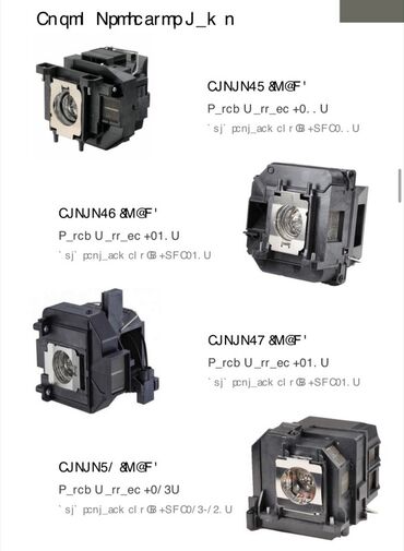 Lampalar: Məhsul: Proyektor üçün orijinal “bare bulb” lampalar Brendlər və — 23