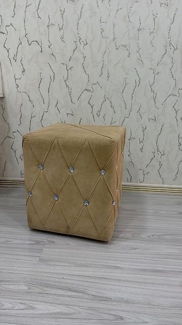 pufikler qiymeti: Kublu oturacaq/puf - Forma: kvadrat kub - Rəng: açıq qəhvəyi — 2