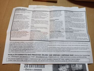 Boje i lakovi: Deko zid unutrašnji premaz (za oko 3m2) sa specijalnim valjcima za — 8