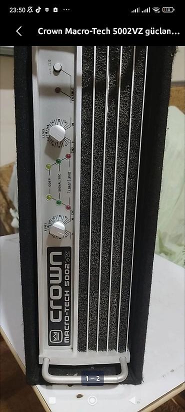 Audio: Crown Macro-Tech 5002VZ gücləndirici - Professional səhnə və — 1