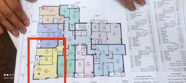 Долгосрочная аренда комнат: 3 комнаты, 91 м², 9 этаж, ПСО (под самоотделку)