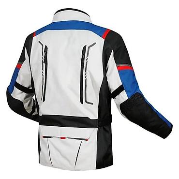 trcanje: LS2 motocyklistička touring/adventure jakna – siva/crna sa plavim i — 2