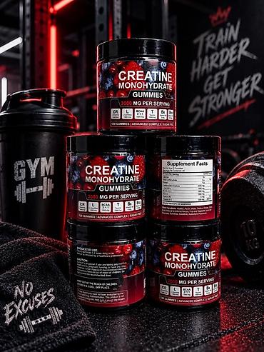 Жевательные витамины с креатином Creatine Monohydrate Gummies Товар с