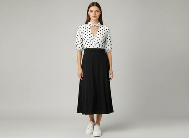 eleganckie sukienki wizytowe midi: Bodyflirt, Women`s dress, size S