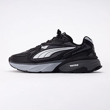 Kişi ayaqqabıları: Puma kişi/kadın idman ayaqqabısı – qara/boz - Model: qalın altlı — 1