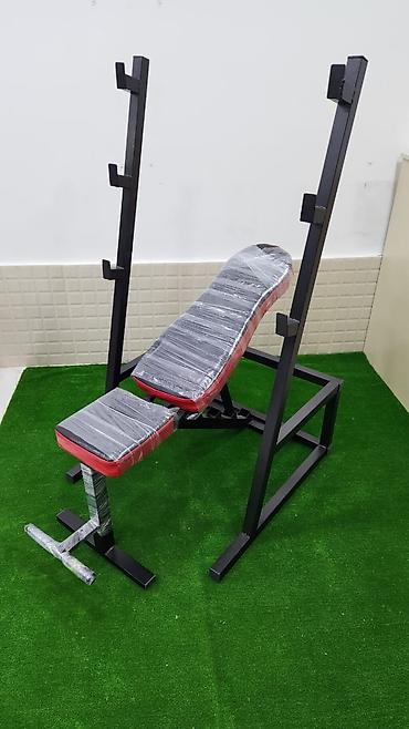 Спорт и отдых: Universal tənzimlənən trenajor skamyası və ştanq üçün rack - — 1