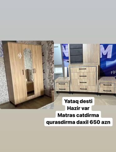 ikinçi əl mebel: Yataq mebeli əldə hazırı var.(Jale