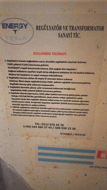 baklar və cənlər: İşlənmiş, Sənaye üçün, 1 faza, Gərginliy stabilizatoru, 220 V, Kredit yoxdur — 2