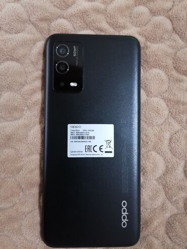 Oppo: Oppo A55 5G, Б/у, 128 ГБ, цвет - Черный, 1 SIM, 2 SIM