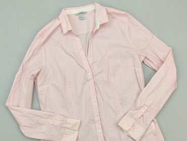 różowe bluzki w kwiaty: Shirt, H&M, 2XL (EU 44), condition - Very good