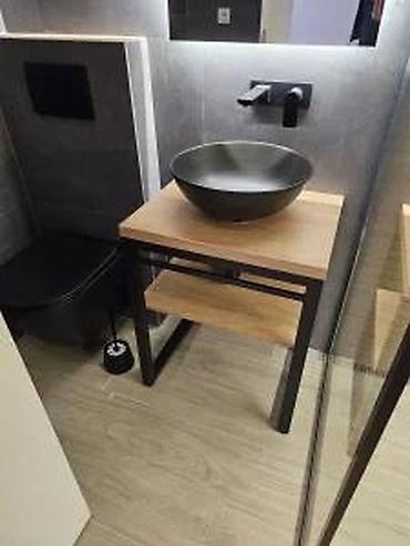 aluminijumske table: POLICA ZA LAVABO IZRADA PO MERI LUX662 | Kontakt telefon 06******** — 2