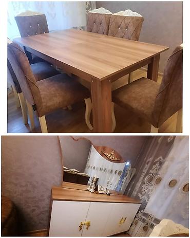 Masa dəstiKamod birlikdə 350₼.Masa açılır.Ünvan Bakıxanov. 8525