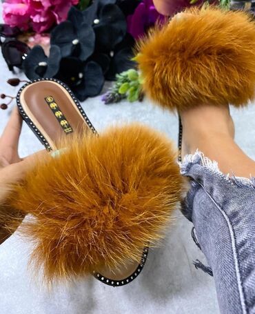nike krznena jakna: Fashion slippers, 38
