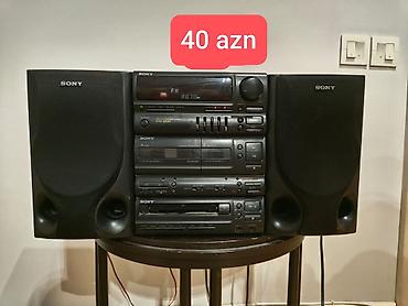 m5 disk: Sony mini Hi‑Fi musiqi mərkəzi – iki akustik səs kolonkasından ibarət — 1