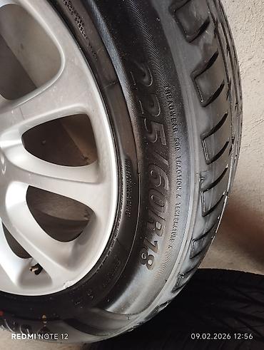 титановая: Комплект колес Honda: оригинальные литые диски R18 с шинами 225/60/18 — 6