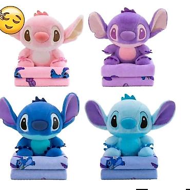 waikiki biciklisticke za devojcice: Plišani set Stitch – igračka + mekana ćebad U kompletu dolazi — 2