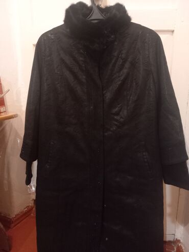Пальто: Пальто, Классика, Зима, Длинная модель, Рукава реглан, 7XL (EU 54)