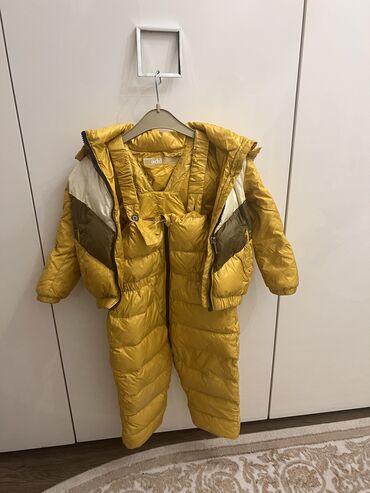 детский комбинезон 68 см: Детский зимний итальянский комбинезон - ADD Цвет: желтый/горчичный