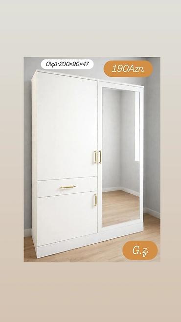 Digər dolablar: *Dolab 2 qapılı 190Azn* *İstehsal Rusiya Laminat 18/lik qalınlıqda* — 1